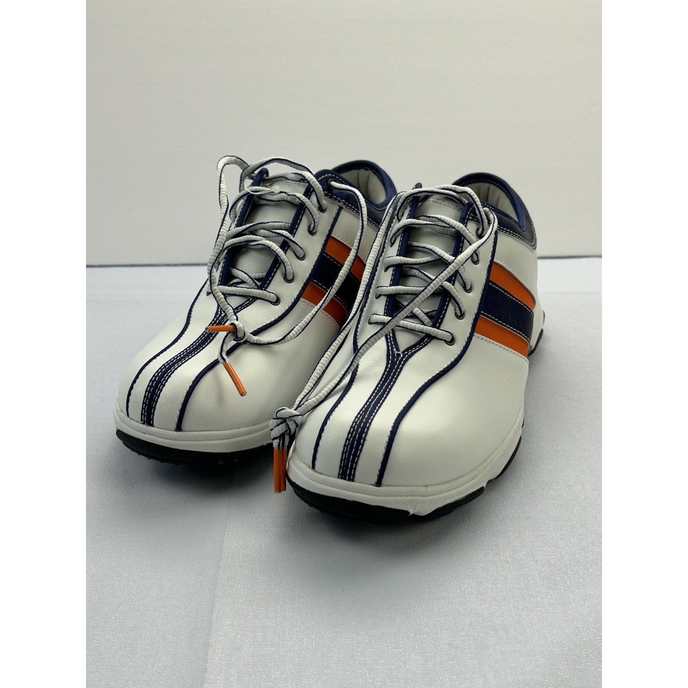 Etonic G-SOK Women's Golf Shoes White Blue Orange Goodyear Size 7.5